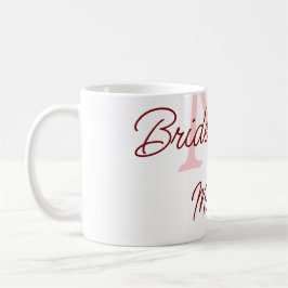 Caneca De Café monograma tribo da noiva vermelho simples churrasc