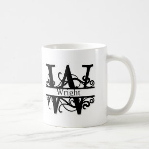 Caneca De Café Monograma Wright
