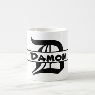 Caneca De Café Monogramas Gift Idea Design
