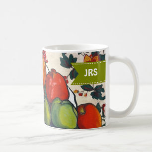 Caneca De Café Monogramas personalizados judeus de ano novo