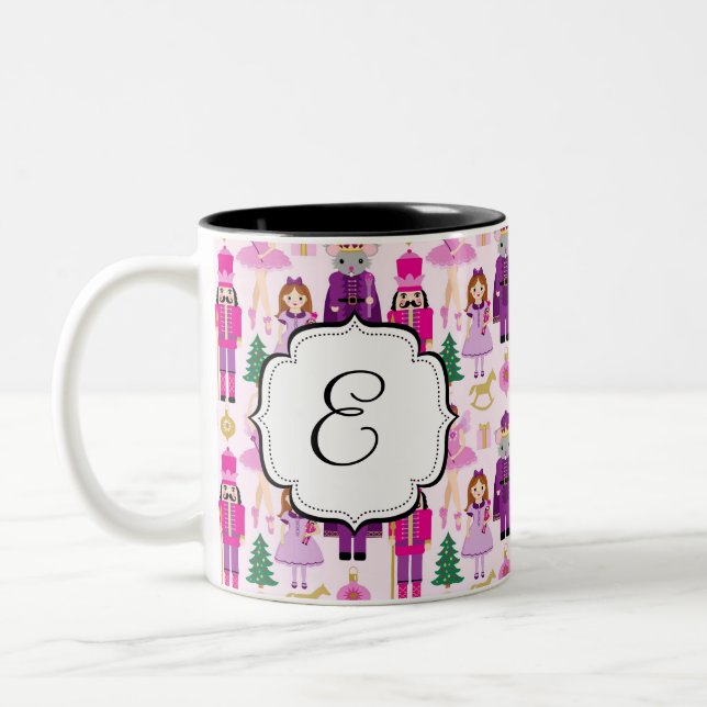 Caneca de café Monogrammed do chá da série do (Esquerda)