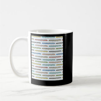 Caneca De Café Monorail Rainbow