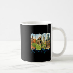 Caneca De Café Mons Bélgica Viagem Viagem Pincelada Souvenir V