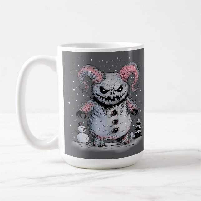 Caneca De Café Monster Snowman (Esquerda)