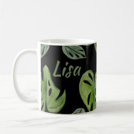 Caneca De Café Monstera Adansonii Leaf Bridal