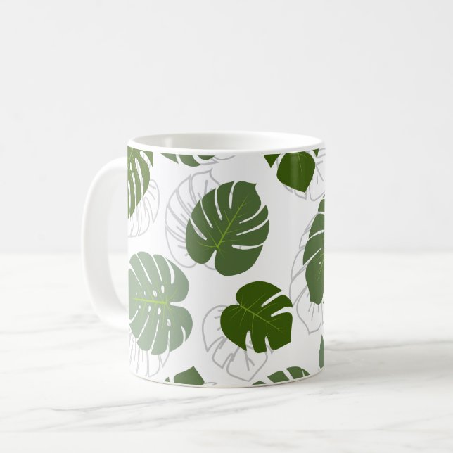 Caneca De Café Monstera Folaves (Frente Esquerda)