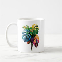 Monstera Leaf Mug Colorida