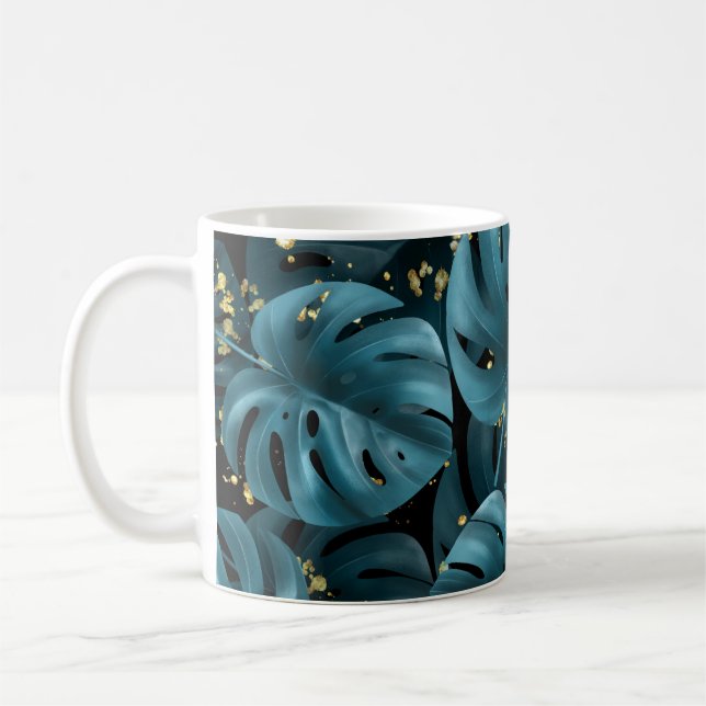 Caneca De Café Monstera Palm, Ouro Sem Olhos. (Esquerda)