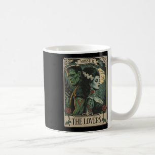 Caneca De Café Monstro Amante Tarot Card Gótica Frankenstein Hall