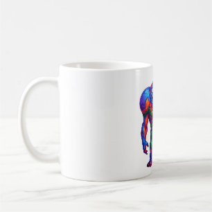 Caneca De Café Monstro Arco-Íris Vibrante