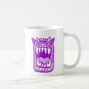 Caneca De Café Monstro Assustador - Roxo