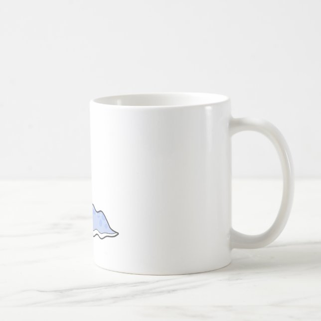 Caneca De Café monstro azul bobo e viscoso (Direita)