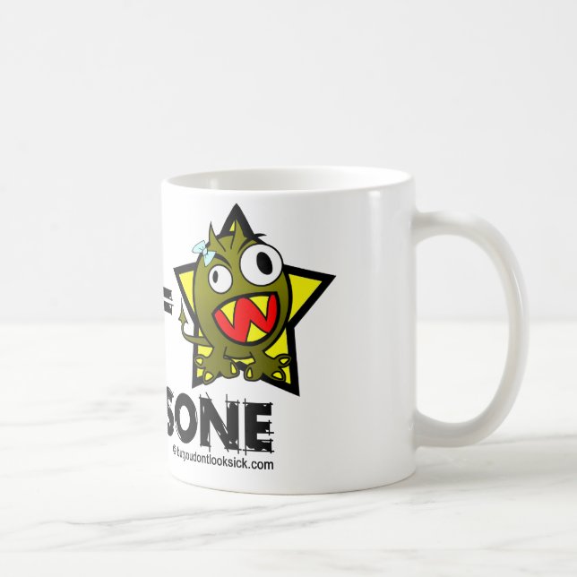Caneca De Café Monstro da prednisona (Direita)