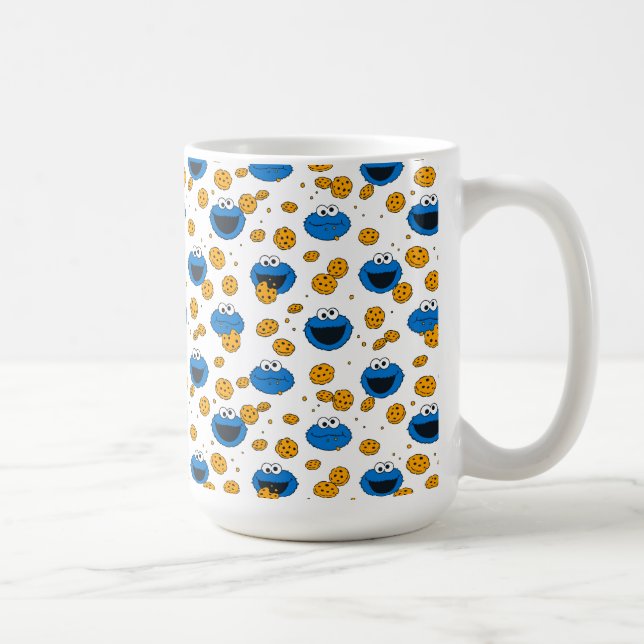 Caneca De Café Monstro das Bolachas | C é de Cookie Pattern (Direita)