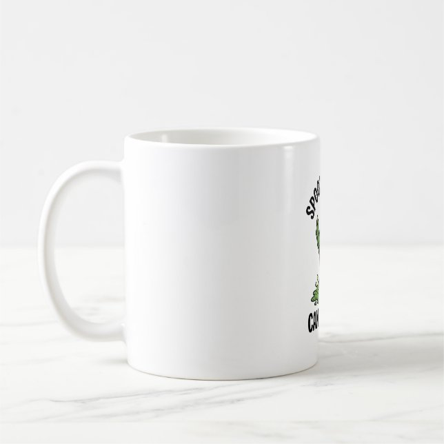 Caneca De Café Monstro de Doces de Halloween Gráfico de Tratament (Esquerda)