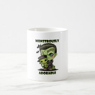 Caneca De Café Monstro de Frankenstein Fofo com pelúcia