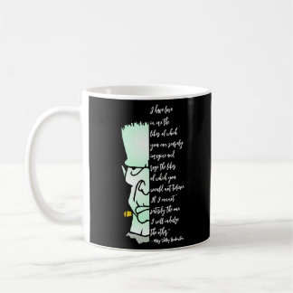Caneca De Café Monstro de Frankenstein, Shelley Love & Rage Cote