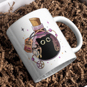 Caneca De Café Monstro de Gato-Mau para-Leitura Trapeado em Frasc