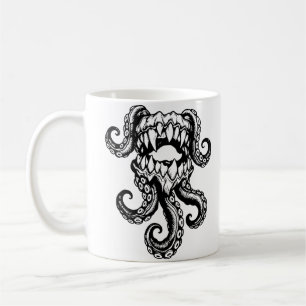 Caneca De Café Monstro de Tentáculos Boca – Criatura das Profunde