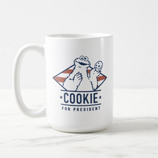 Caneca De Café Monstro dos Biscoitos Antigo para Presidente (Esquerda)