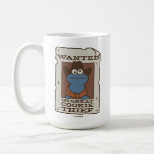 Caneca De Café Monstro dos Biscoitos Cartaz de Procurado