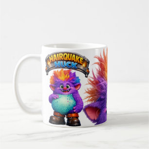 Caneca De Café Monstro Engraçado Hairquake 