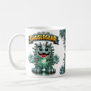 Caneca De Café Monstro Fofo chamado "Giggle Gear"