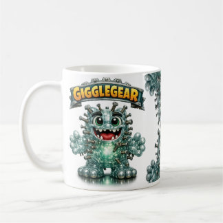 Caneca De Café Monstro Fofo chamado "Giggle Gear"
