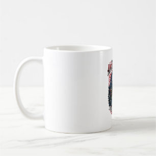 Caneca De Café Monstro Patriótico do Pântano Horror Old Glory P