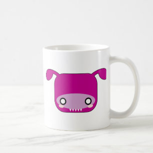 Caneca De Café Monstro roxo de Kawaii