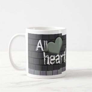 Caneca De Café Monstro Verde felpudo com Coração