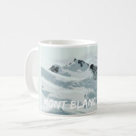 Caneca De Café Mont Blanc Mountain Peak, França