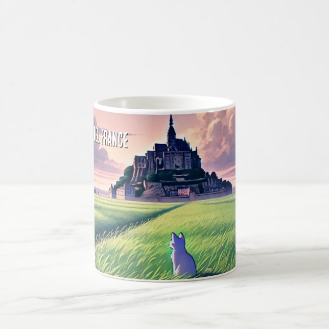 Caneca De Café Mont Santo-Michel France Viagem (Centro)
