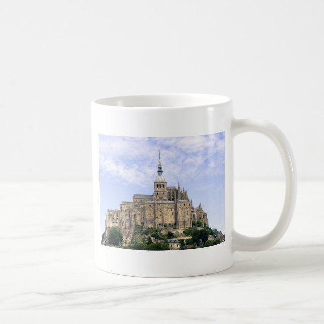 Caneca De Café Mont Santo Michel Normandy França Ilha Abbey (Direita)