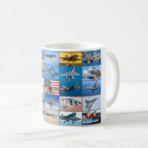 CANECA DE CAFÉ "MONTAGEM" DA AERONAVE DE LUTA DOS EUA