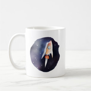 Caneca De Café Montagem nas Estrelas: Viagem Espacial Whimsical