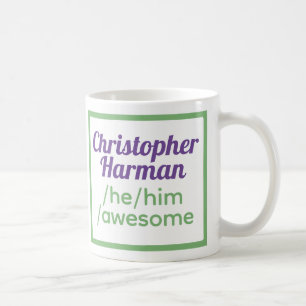 Caneca De Café Montagens Divertidas - Identifica-Se Como Ele, Ele