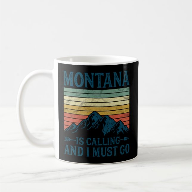 Caneca De Café Montana Está Ligando E Eu Preciso Ir (Esquerda)