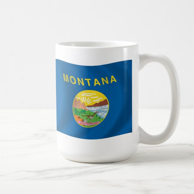 Caneca De Café Montana Flag Mug (Direita)