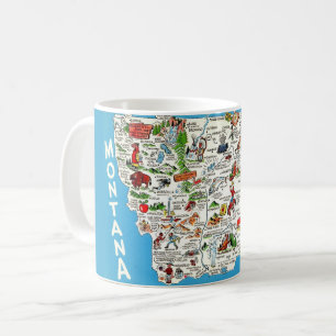 Caneca De Café Montana Map Mug