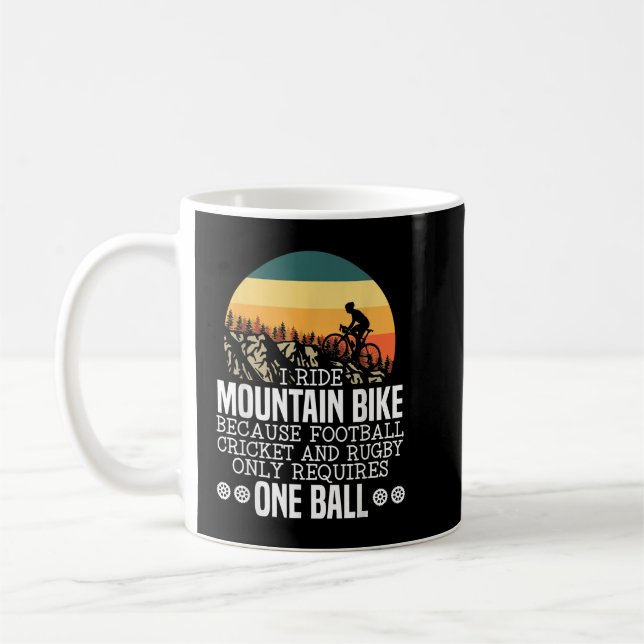 Caneca De Café Montanha Bike Rider Ciclo Bicicleta Bicicleta Bike (Esquerda)