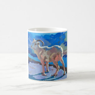 Caneca De Café Montanha da cabra de montanha dos sonhos