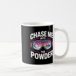 Caneca De Café Montanha de Esqui Para Homens e Mulheres. Esqui na