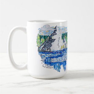 Caneca De Café Montanha fresca