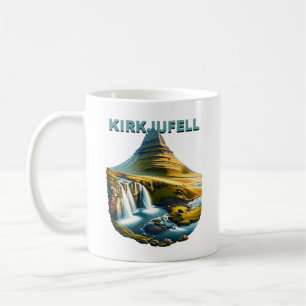 Caneca De Café Montanha Kirkjufell e quedas Islândia