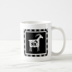 Caneca De Café Montanha Mama Goat com Bebê