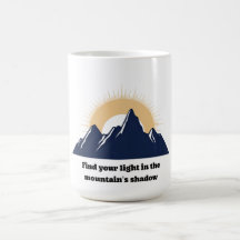 Montanha Minimalista e Design de Sunburst