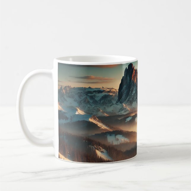 Caneca de Café Montanha Nebulosa (Esquerda)