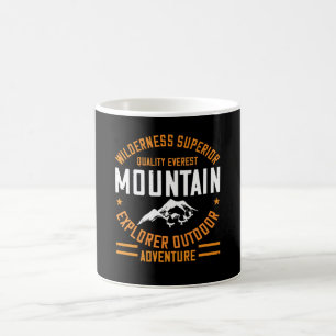 Caneca De Café Montanhas - Aventura do Explorador Selvagem Exteri