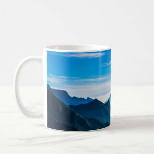 Caneca De Café Montanhas da Manhã Paisagem Mista